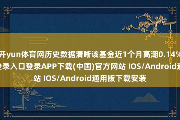 开yun体育网历史数据清晰该基金近1个月高潮0.14%-开云kaiyun登录入口登录APP下载(中国)官方网站 IOS/Android通用版下载安装