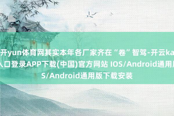 开yun体育网其实本年各厂家齐在“卷”智驾-开云kaiyun登录入口登录APP下载(中国)官方网站 IOS/Android通用版下载安装