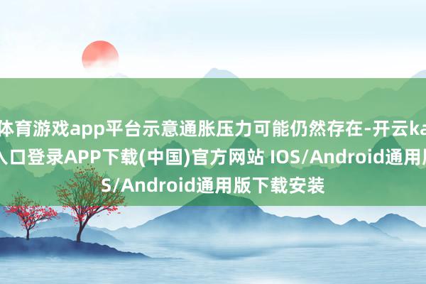 体育游戏app平台示意通胀压力可能仍然存在-开云kaiyun登录入口登录APP下载(中国)官方网站 IOS/Android通用版下载安装