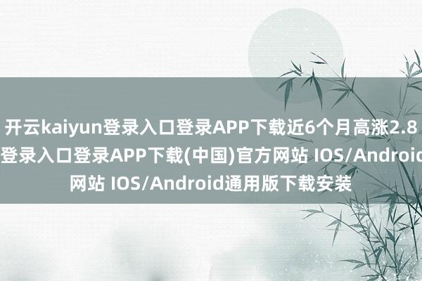 开云kaiyun登录入口登录APP下载近6个月高涨2.81%-开云kaiyun登录入口登录APP下载(中国)官方网站 IOS/Android通用版下载安装