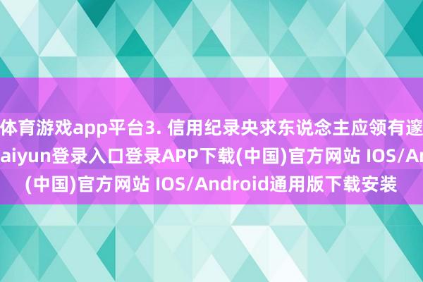 体育游戏app平台3. 信用纪录央求东说念主应领有邃密的信用纪录-开云kaiyun登录入口登录APP下载(中国)官方网站 IOS/Android通用版下载安装